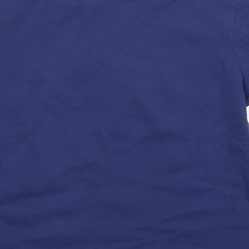 George Boys Blue  Cotton Basic T-Shirt Size M Crew Neck Pullover - Fortnite
