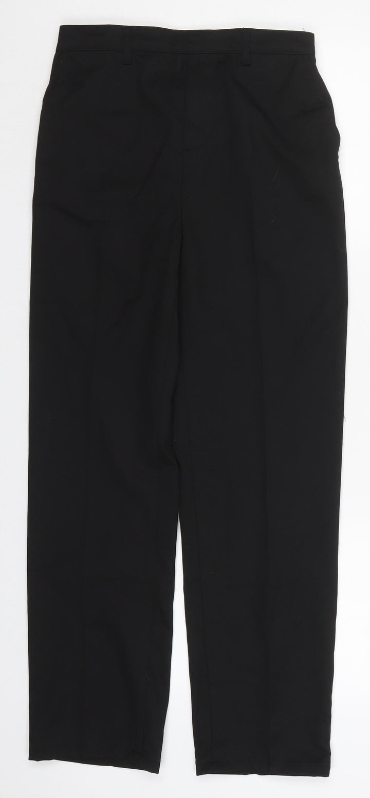 Studio Boys Black Polyester Dress Pants Trousers Size 11-12 Years Regular