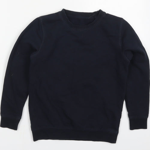 Lily & Dan Boys Blue  Polyester Pullover Sweatshirt Size 9-10 Years  Pullover