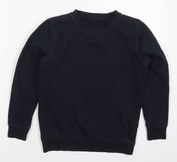 Lily & Dan Boys Blue  Polyester Pullover Sweatshirt Size 9-10 Years  Pullover