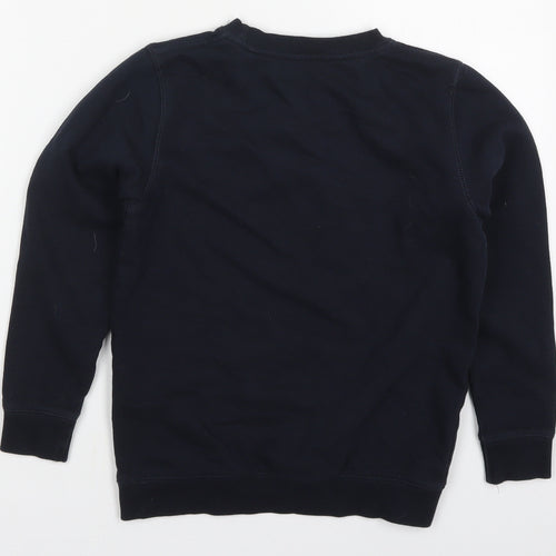 Lily & Dan Boys Blue  Polyester Pullover Sweatshirt Size 9-10 Years  Pullover