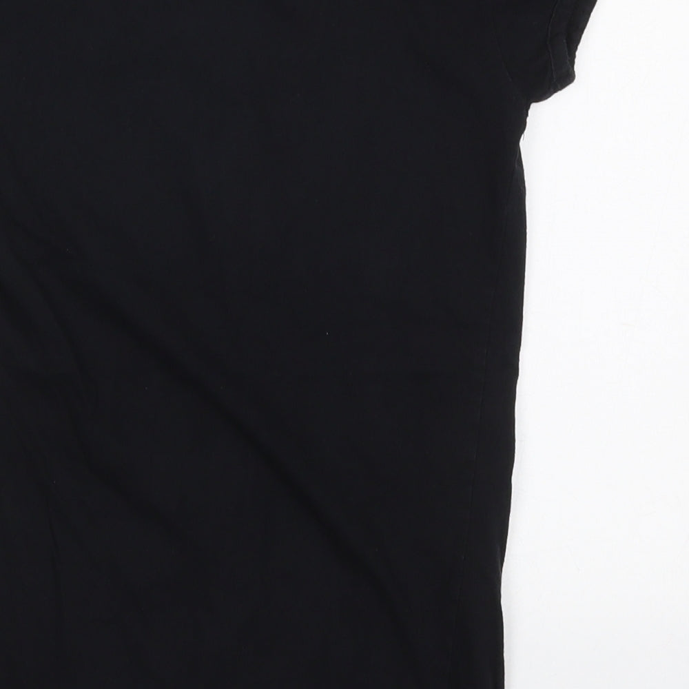 Young Dimension Girls Black  Cotton Basic T-Shirt Size 11-12 Years Crew Neck Pullover - New Friend Request Ignored