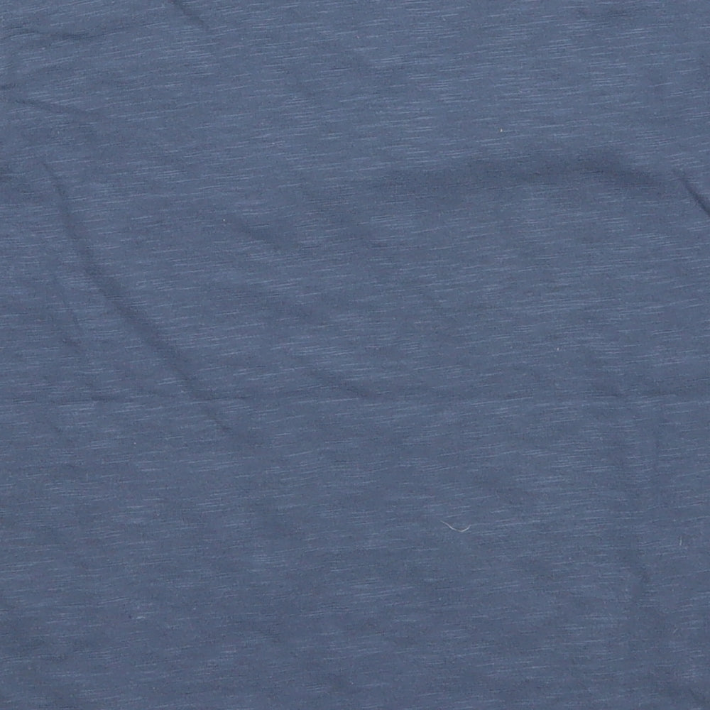 NEXT Boys Blue  Cotton Basic T-Shirt Size 5 Years V-Neck Pullover