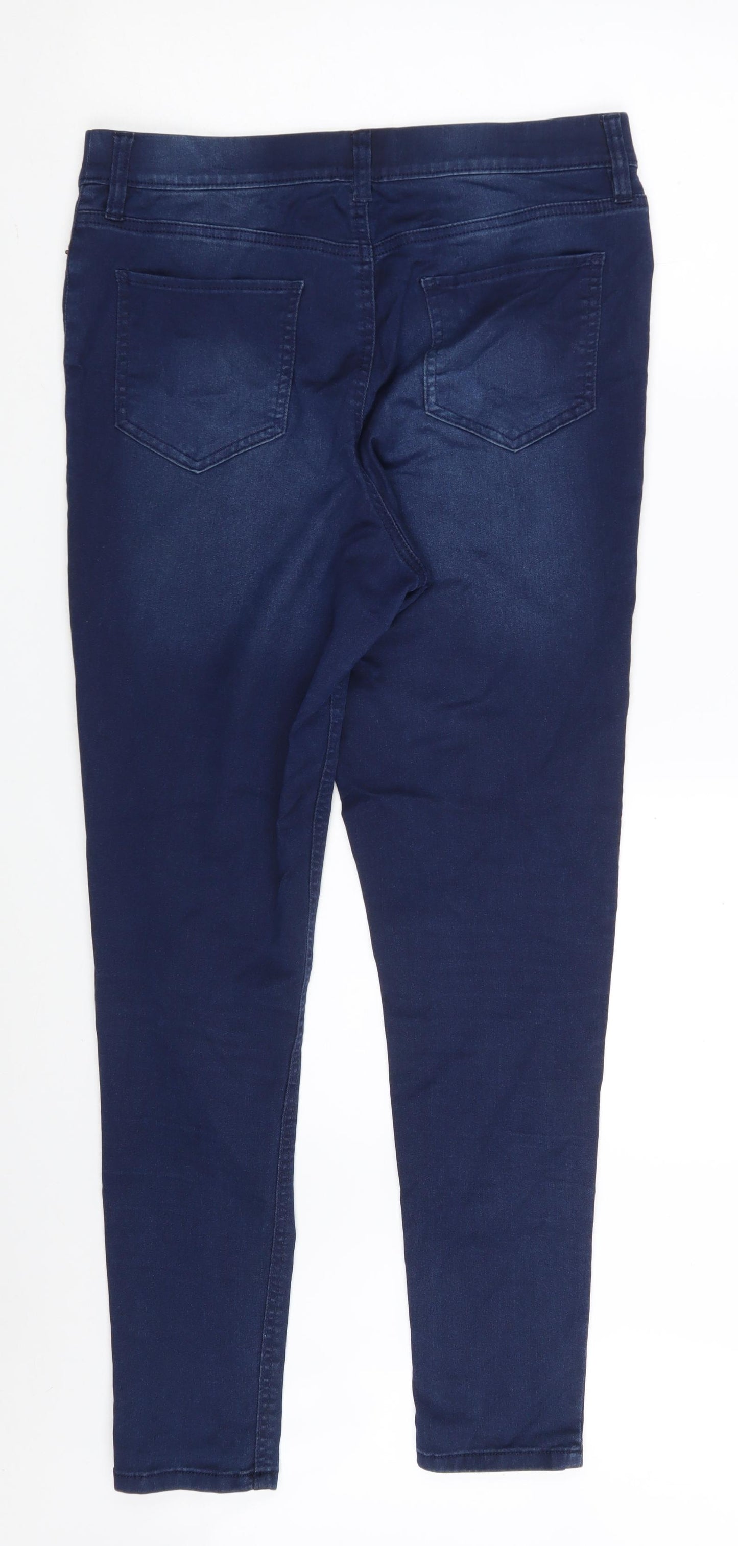 F&F Womens Blue  Cotton Jegging Jeans Size 14 L29 in Slim