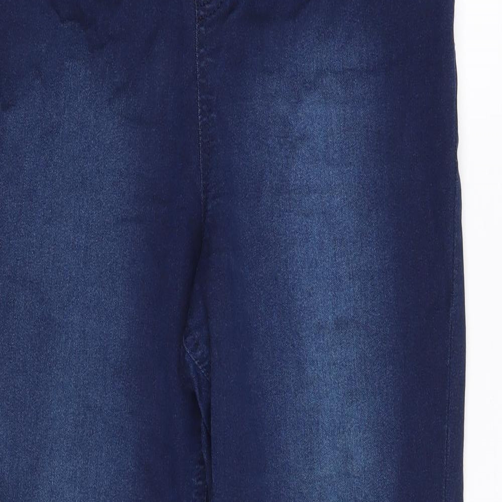 F&F Womens Blue  Cotton Jegging Jeans Size 14 L29 in Slim