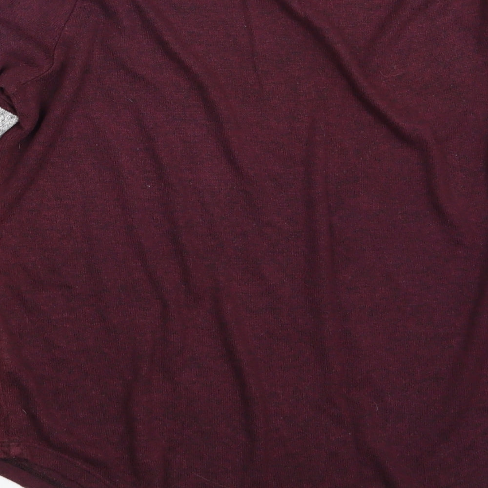 SO Womens Purple  Rayon Pullover Sweatshirt Size XS