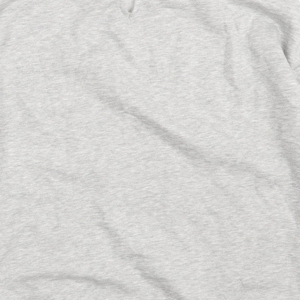 Papaya Womens Grey  Cotton Pullover Sweatshirt Size 10
