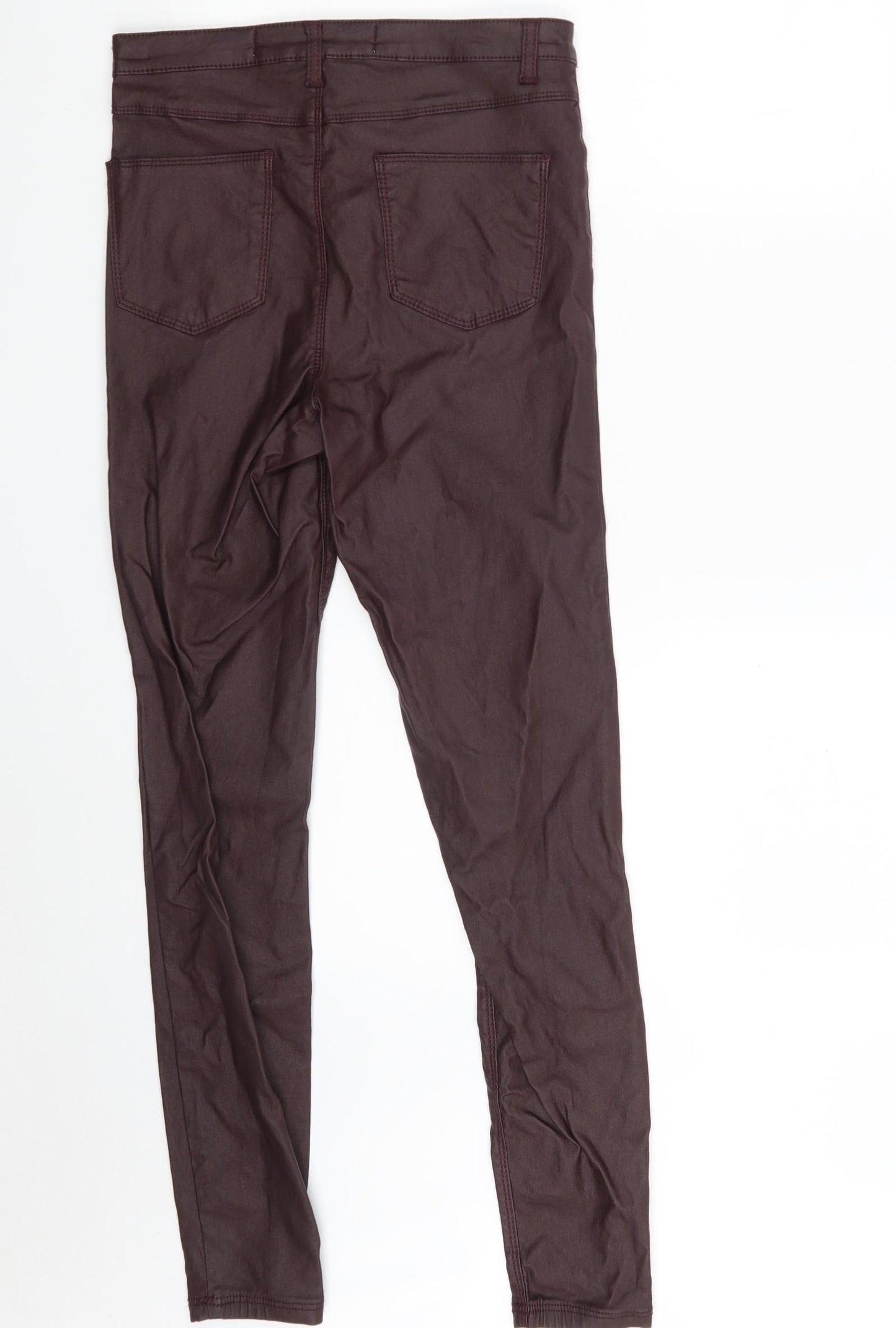 Denim Co. Womens Purple  Viscose Jegging Leggings Size 8 L28 in
