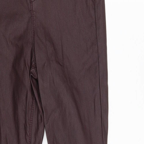 Denim Co. Womens Purple  Viscose Jegging Leggings Size 8 L28 in