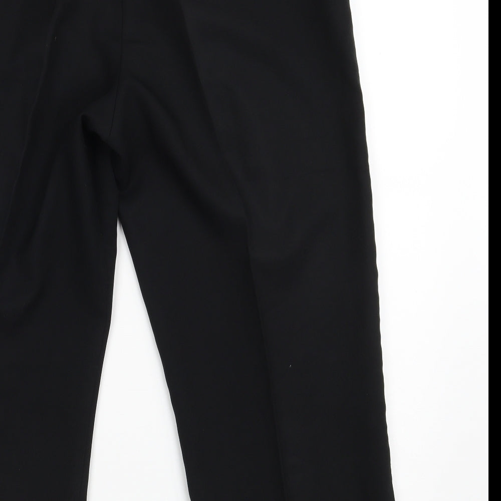 Dorothy Perkins Womens Black  Polyester Cropped Trousers Size 16 L22 in Regular Zip