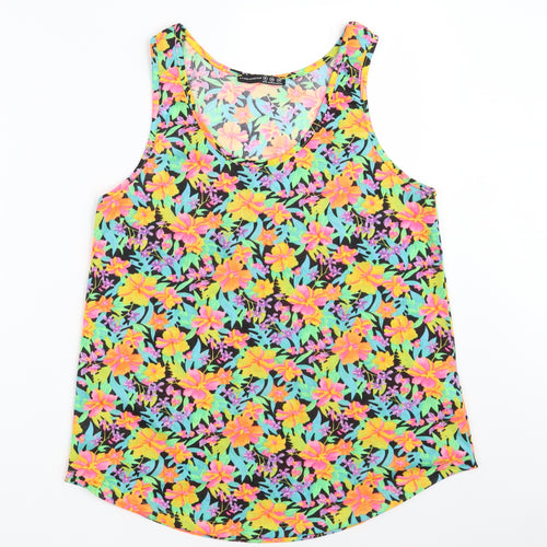 Atmosphere Womens Multicoloured Floral 100% Polyester Vest Sweatshirt Size 10