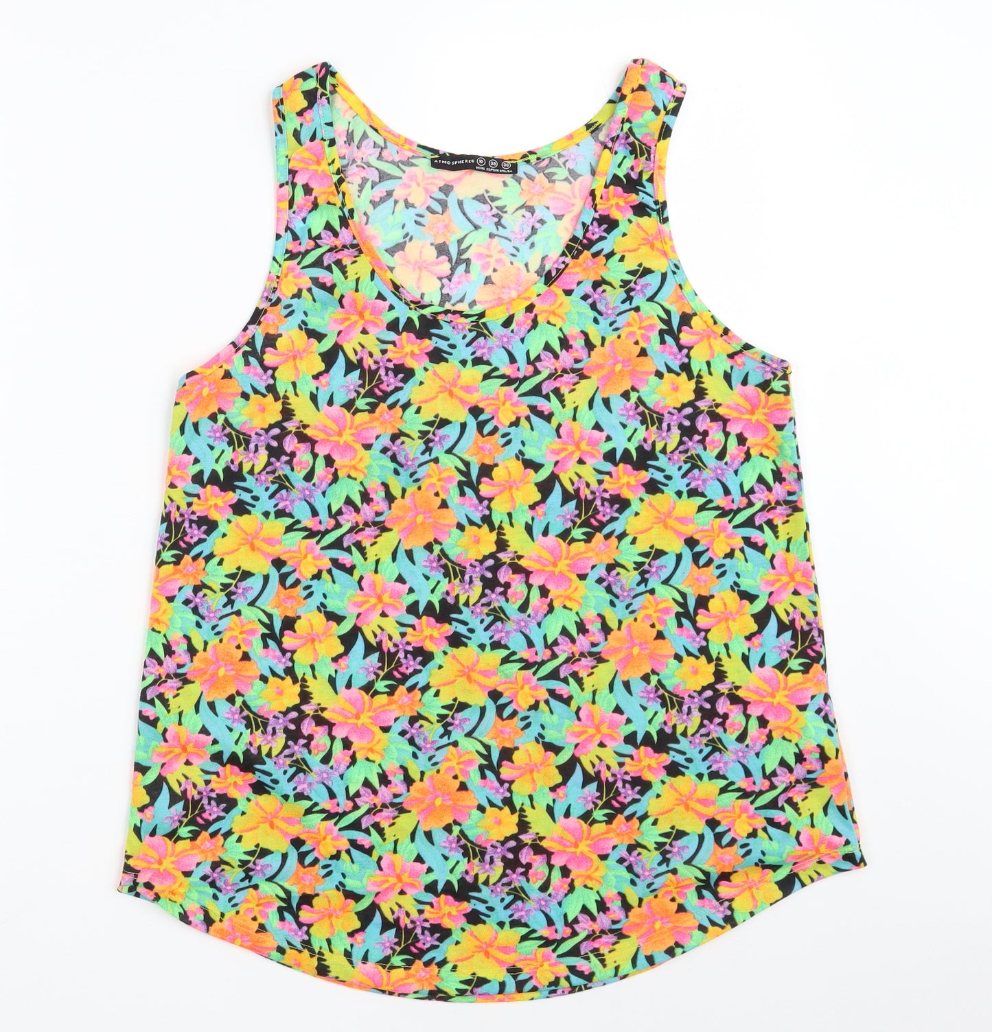 Atmosphere Womens Multicoloured Floral 100% Polyester Vest Sweatshirt Size 10