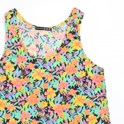 Atmosphere Womens Multicoloured Floral 100% Polyester Vest Sweatshirt Size 10