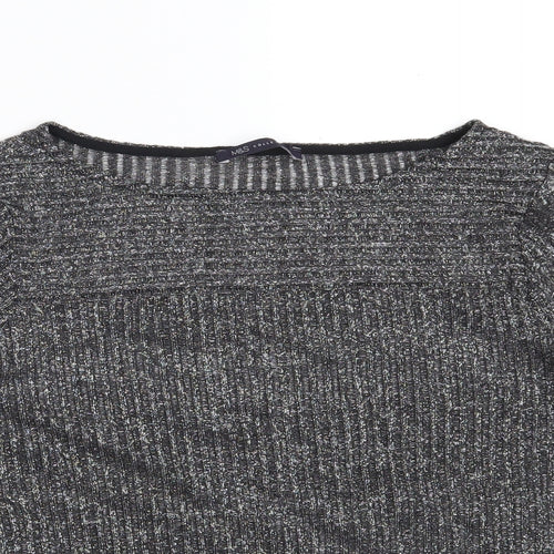 Marks and Spencer Womens Black  Polyester Pullover Sweatshirt Size 14