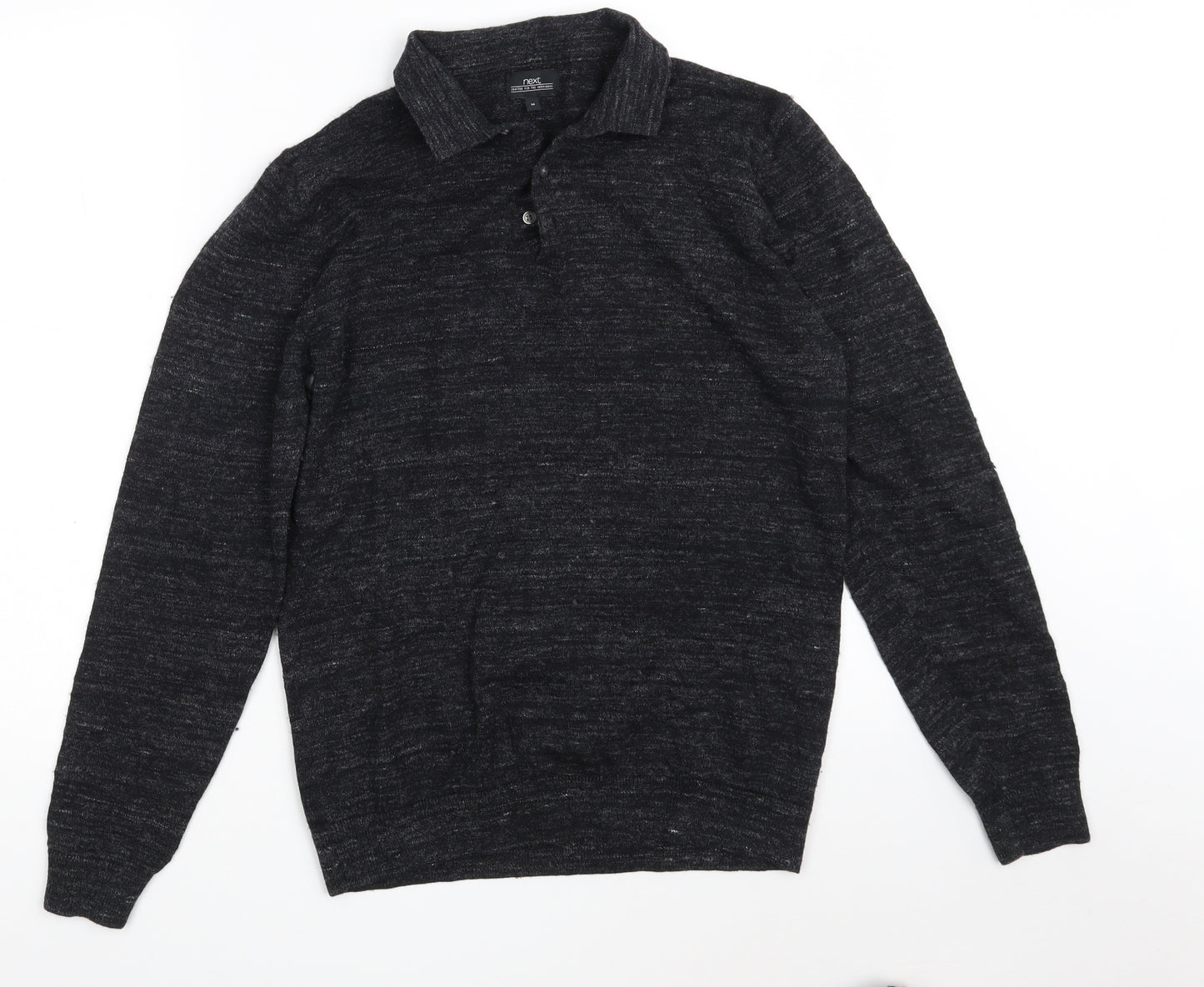 NEXT Mens Black  Cotton Pullover Sweatshirt Size M