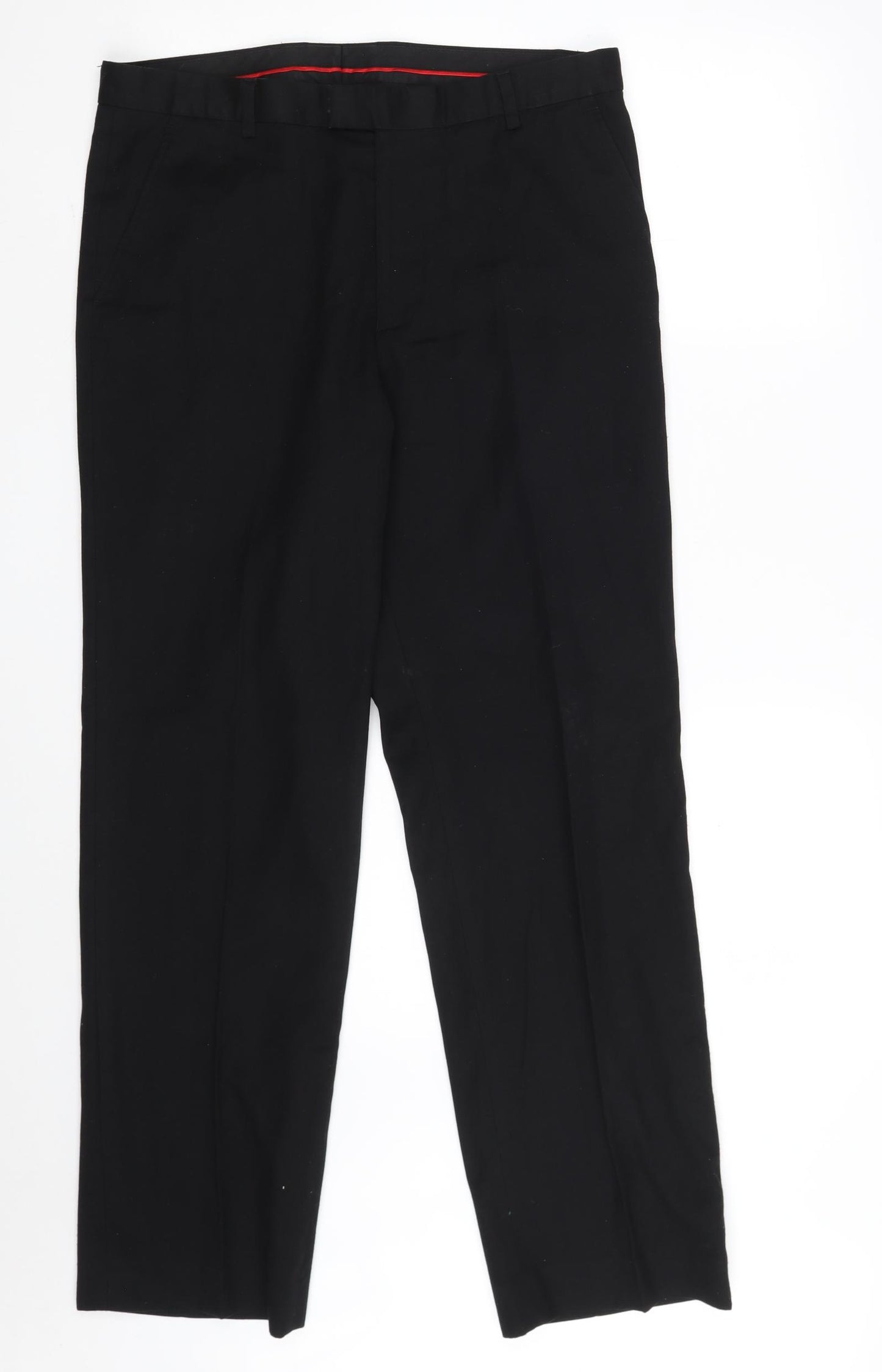 Burton Mens Black  Polyester Trousers  Size 34 in L30 in Regular Zip