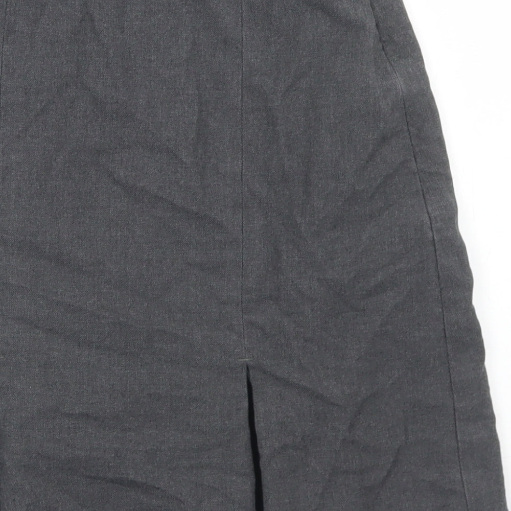 1880 Womens Grey  Polyester Pleated Skirt Size 26 in   Zip