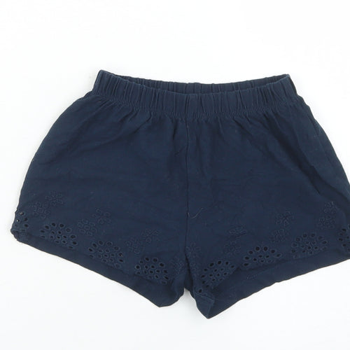 NEXT Girls Blue  Cotton Cropped Trousers Size 12-18 Months