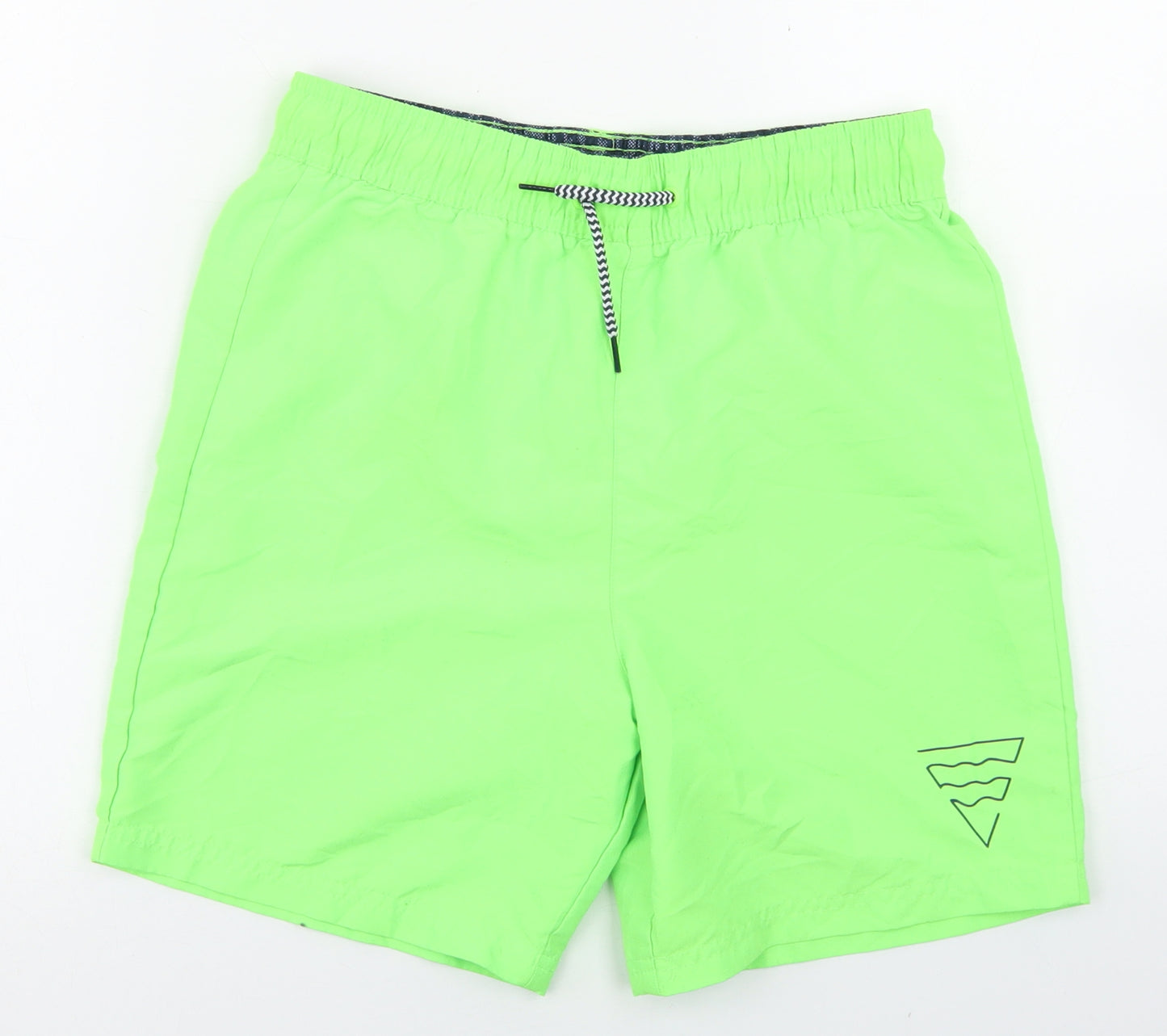 F&F Boys Green  Polyester Utility Shorts Size 12-13 Years  Regular Drawstring
