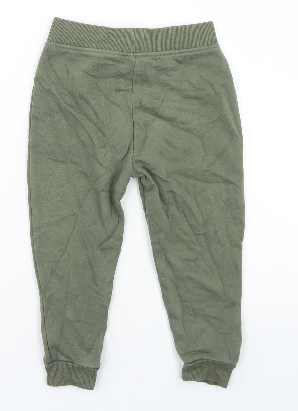 Dunnes Stores Girls Green  Cotton Jogger Trousers Size 18-24 Months