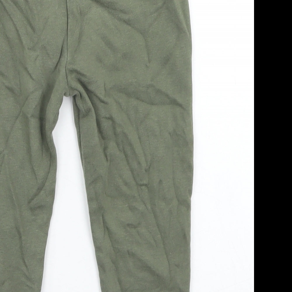 Dunnes Stores Girls Green  Cotton Jogger Trousers Size 18-24 Months