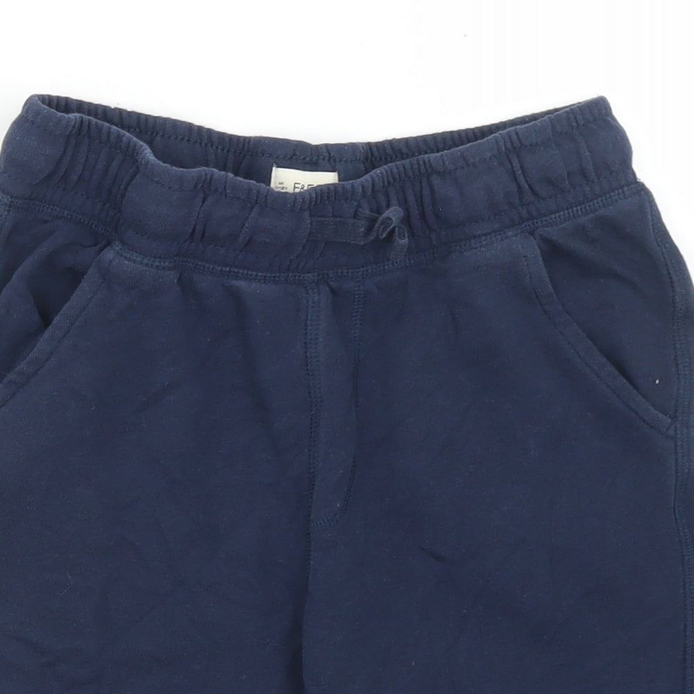 F&F Boys Blue  Cotton Sweat Shorts Size 11-12 Years  Regular