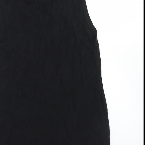 H&M Womens Black  Viscose Basic Tank Size M Round Neck