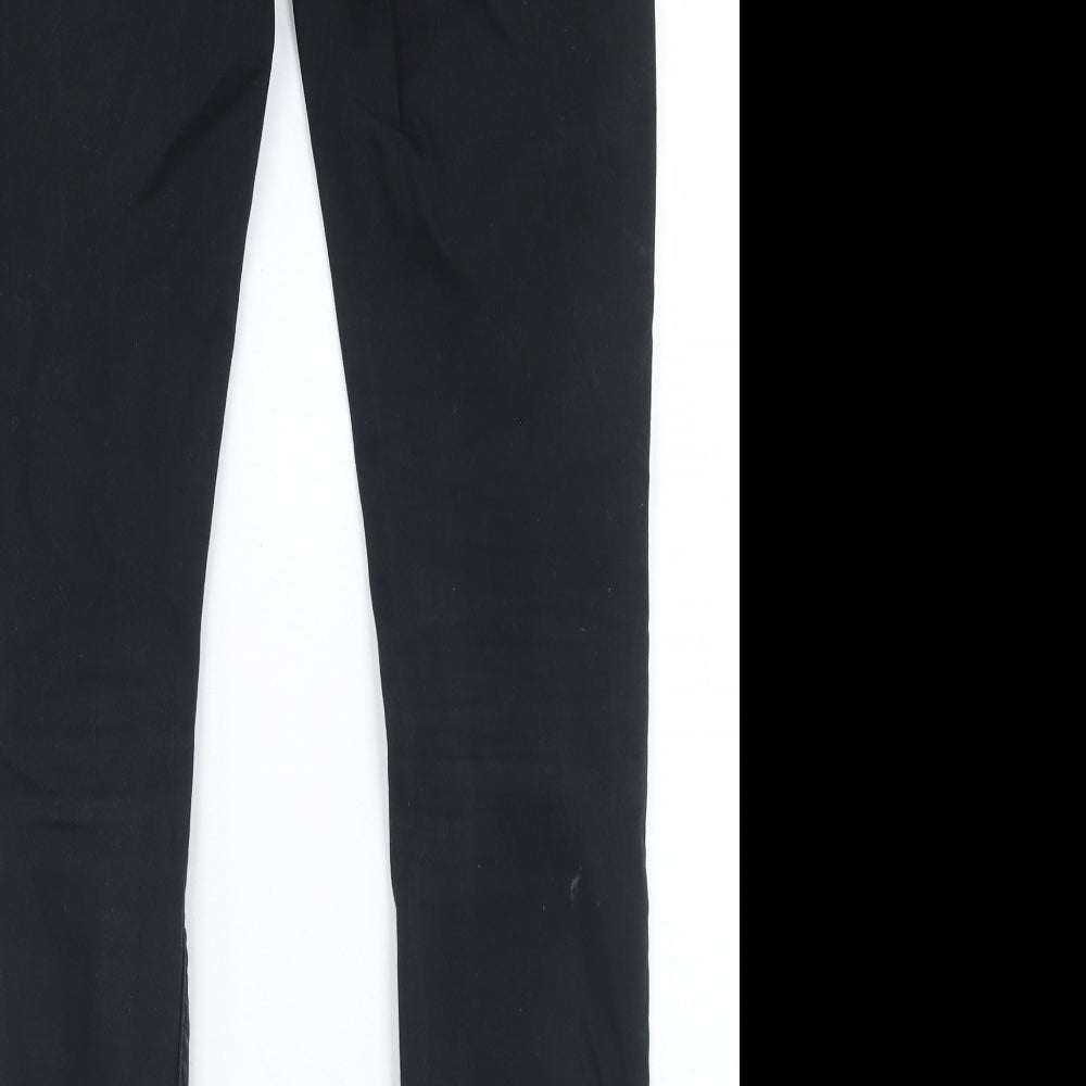 Topman Mens Black  Cotton Skinny Jeans Size 30 in L30 in Regular Button