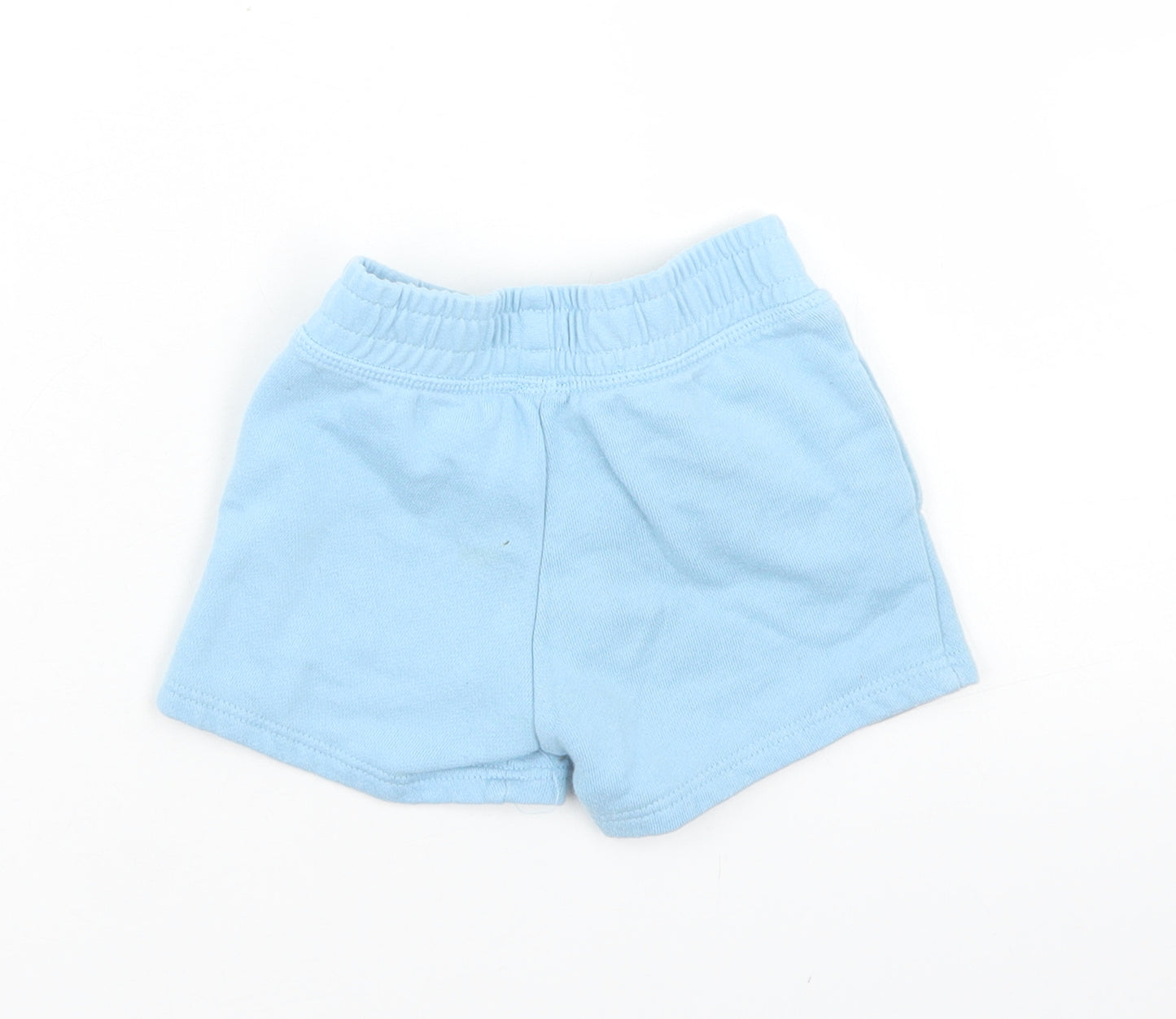River Island Boys Blue  Cotton Cropped Trousers Size 9-12 Months  Drawstring - Future Leader