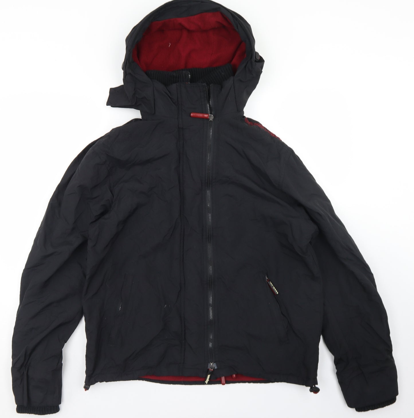 Superdry Mens Black   3-in-1 Jacket Coat Size 2XL  Zip