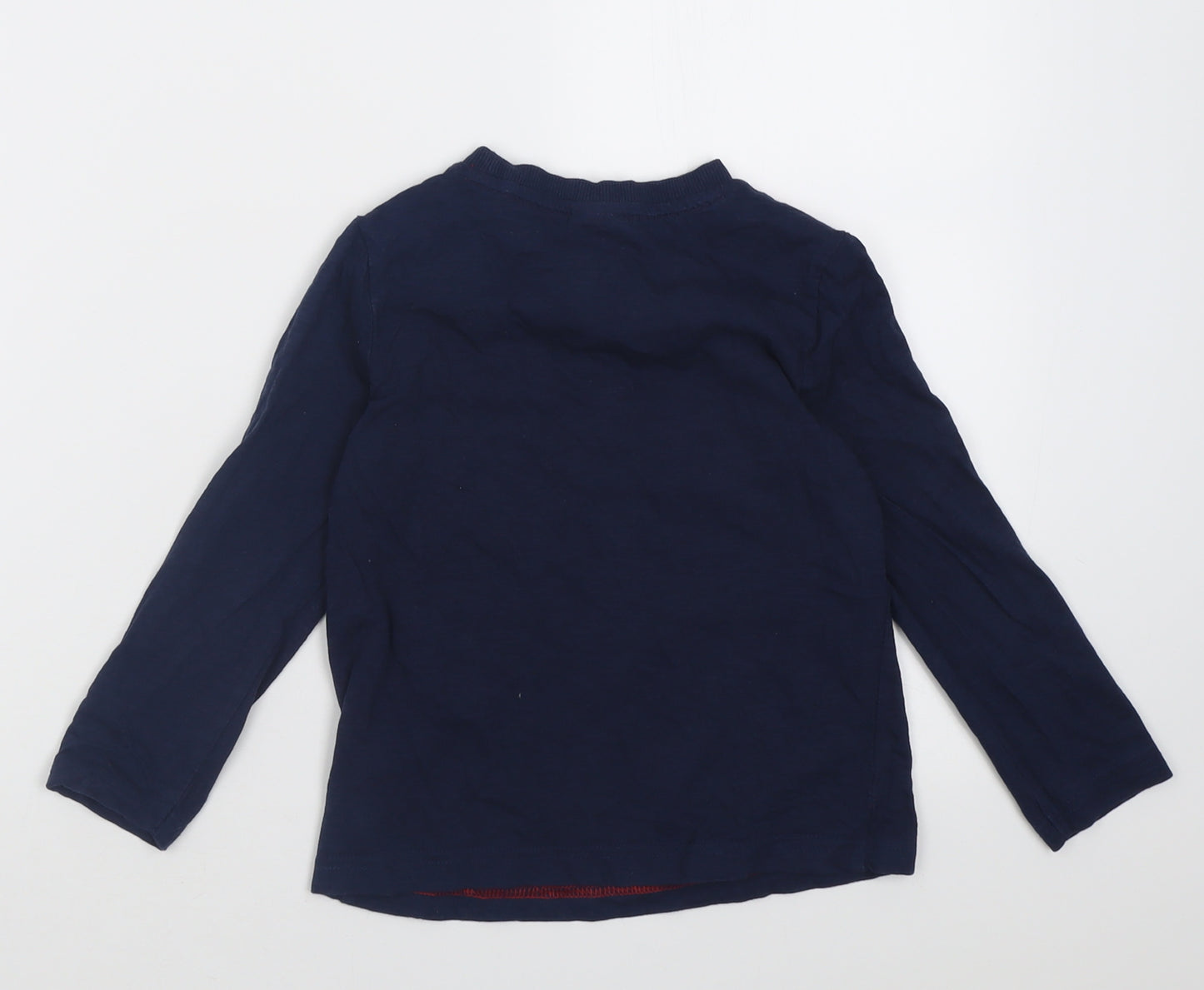 F&F Boys Blue  Cotton Basic Casual Size 4-5 Years Crew Neck Pullover - Spider Man