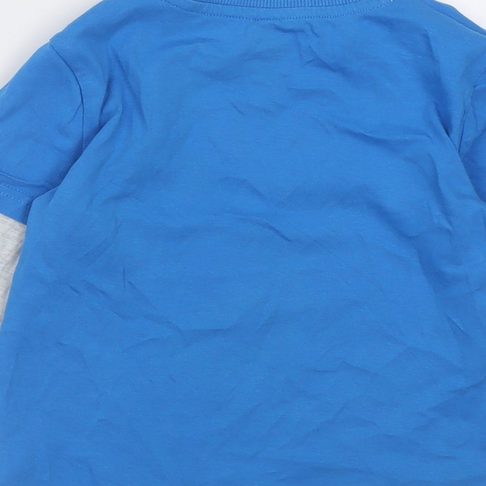 F&F Boys Blue  Cotton Basic Casual Size 4-5 Years Crew Neck Pullover