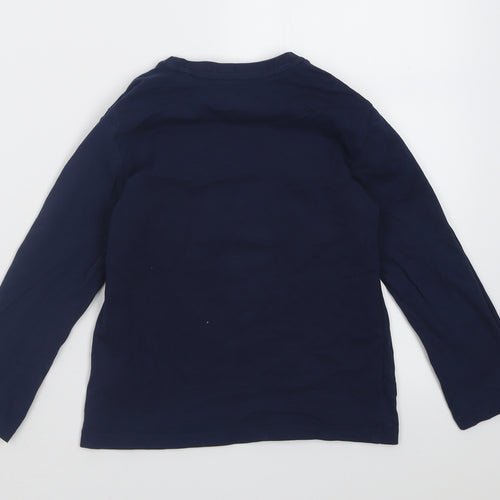 Primark Boys Blue  Cotton Basic Casual Size 4-5 Years Crew Neck Pullover - Monster Skate