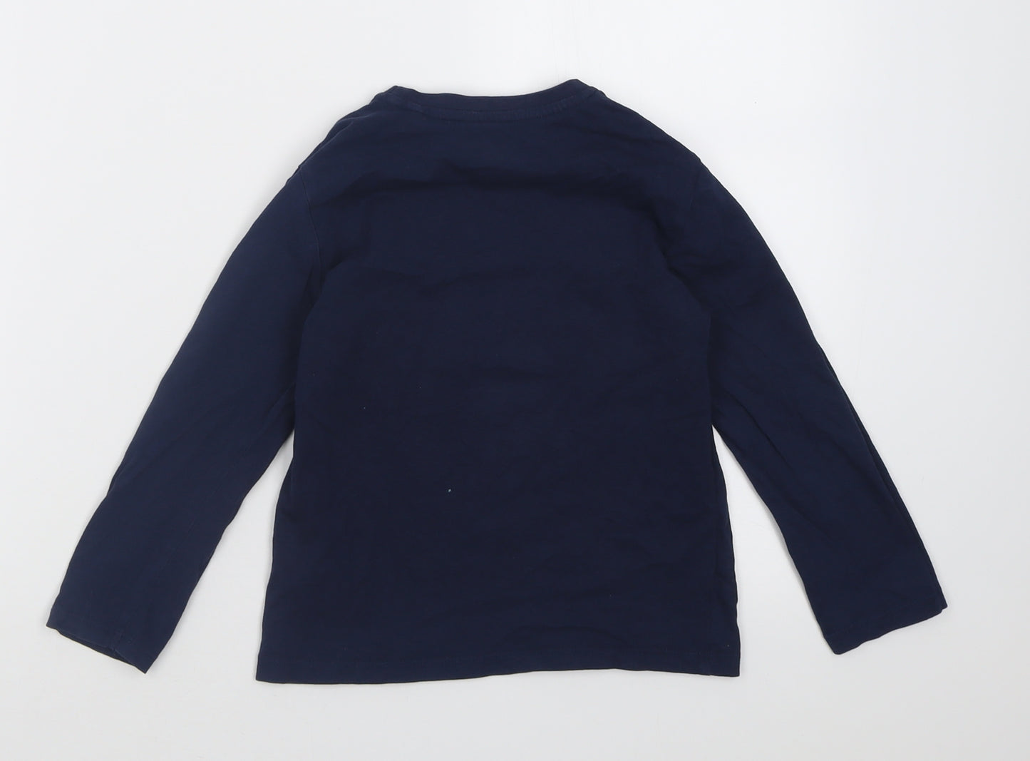Primark Boys Blue  Cotton Basic Casual Size 4-5 Years Crew Neck Pullover - Monster Skate