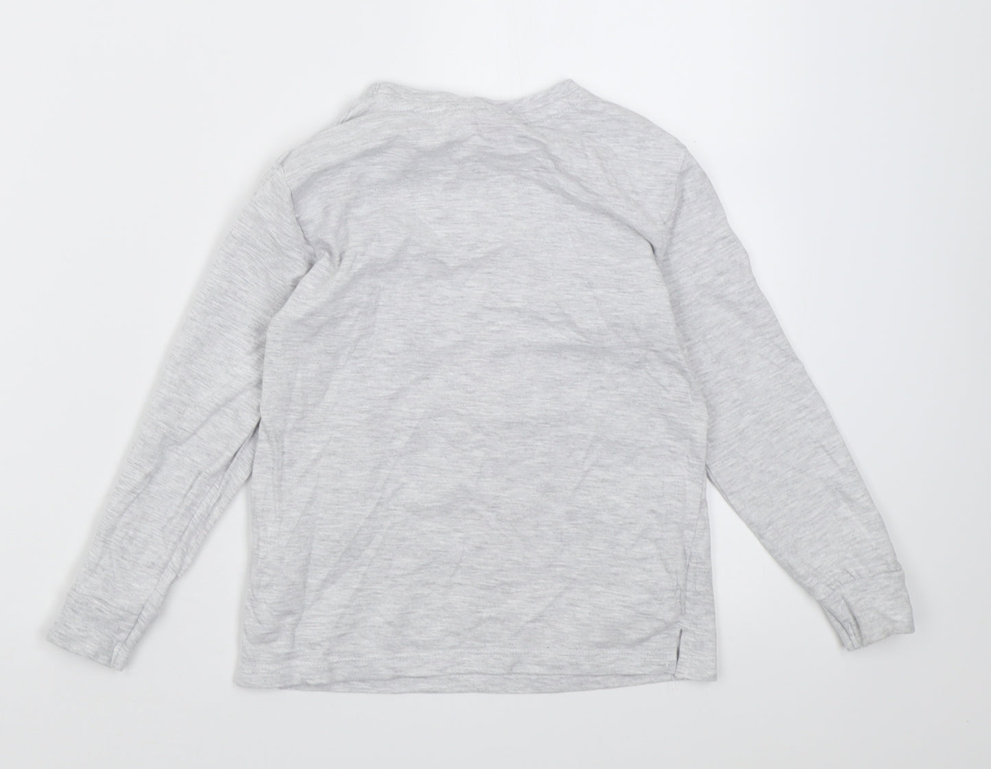 prtimark Boys Grey  Cotton Basic Casual Size 4-5 Years Crew Neck Pullover - Spider Man