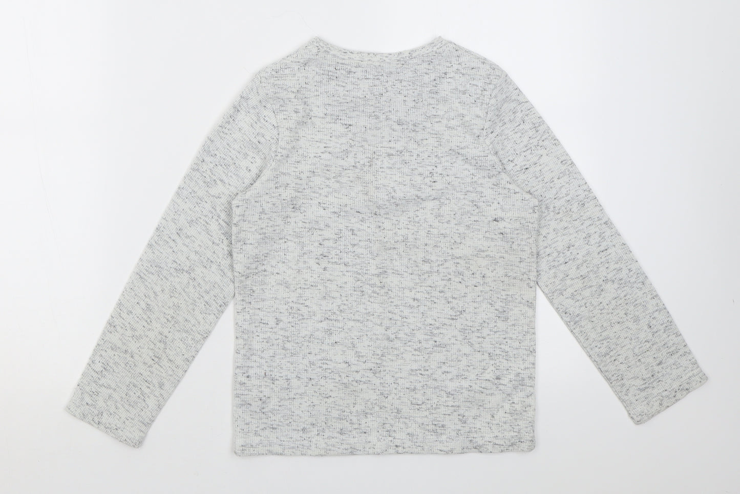 TU Boys Grey Crew Neck  Polyester Pullover Jumper Size 8 Years  Pullover