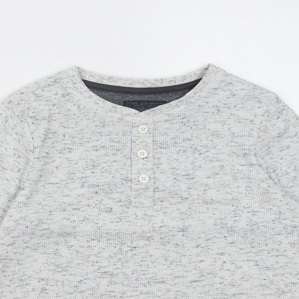 TU Boys Grey Crew Neck  Polyester Pullover Jumper Size 8 Years  Pullover