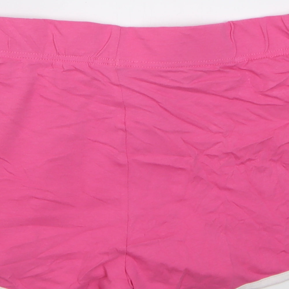 pep&co Womens Pink  Cotton Sweat Shorts Size 12  Regular Tie