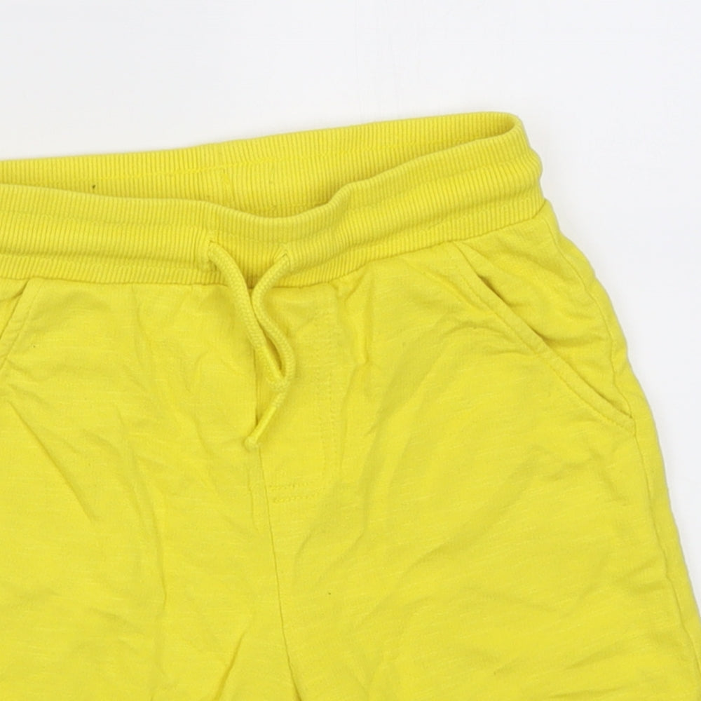 F&F Boys Yellow  Coir Sweat Shorts Size 5-6 Years  Regular Tie - Batman