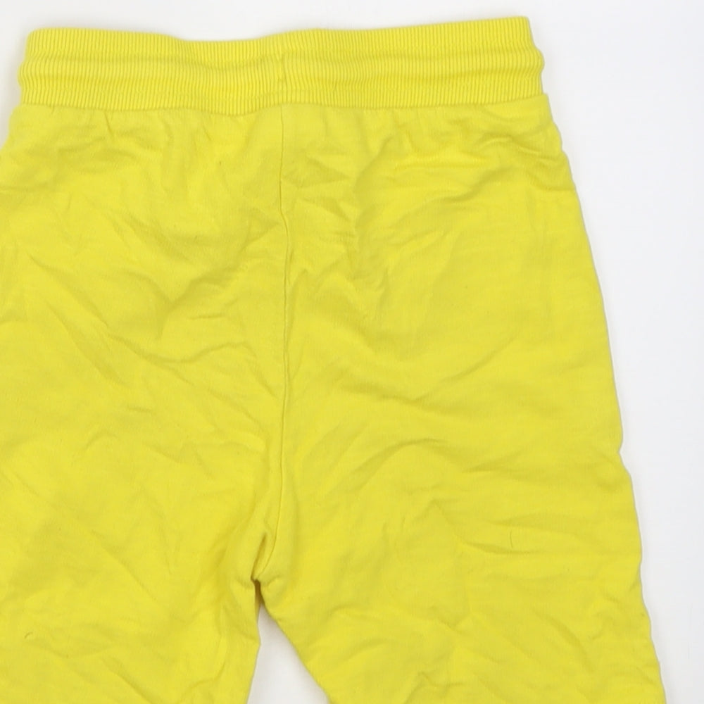 F&F Boys Yellow  Coir Sweat Shorts Size 5-6 Years  Regular Tie - Batman