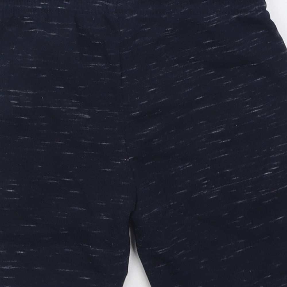 Primark Boys Blue  Cotton Sweat Shorts Size 5-6 Years  Regular Tie