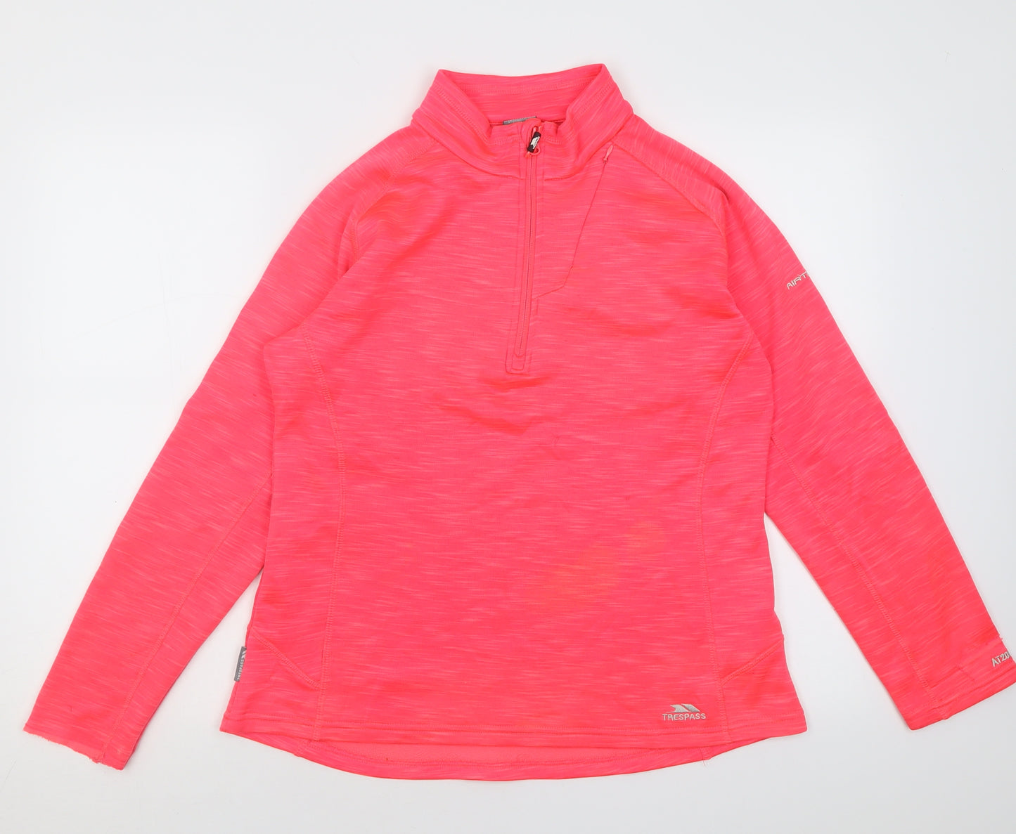 Trespass Womens Pink  Polyester Basic Casual Size XL High Neck Zip