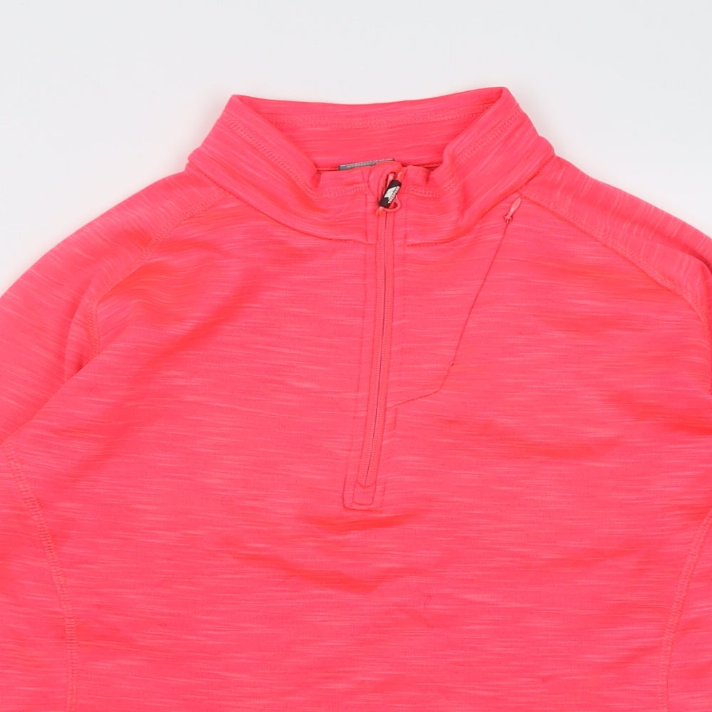 Trespass Womens Pink  Polyester Basic Casual Size XL High Neck Zip