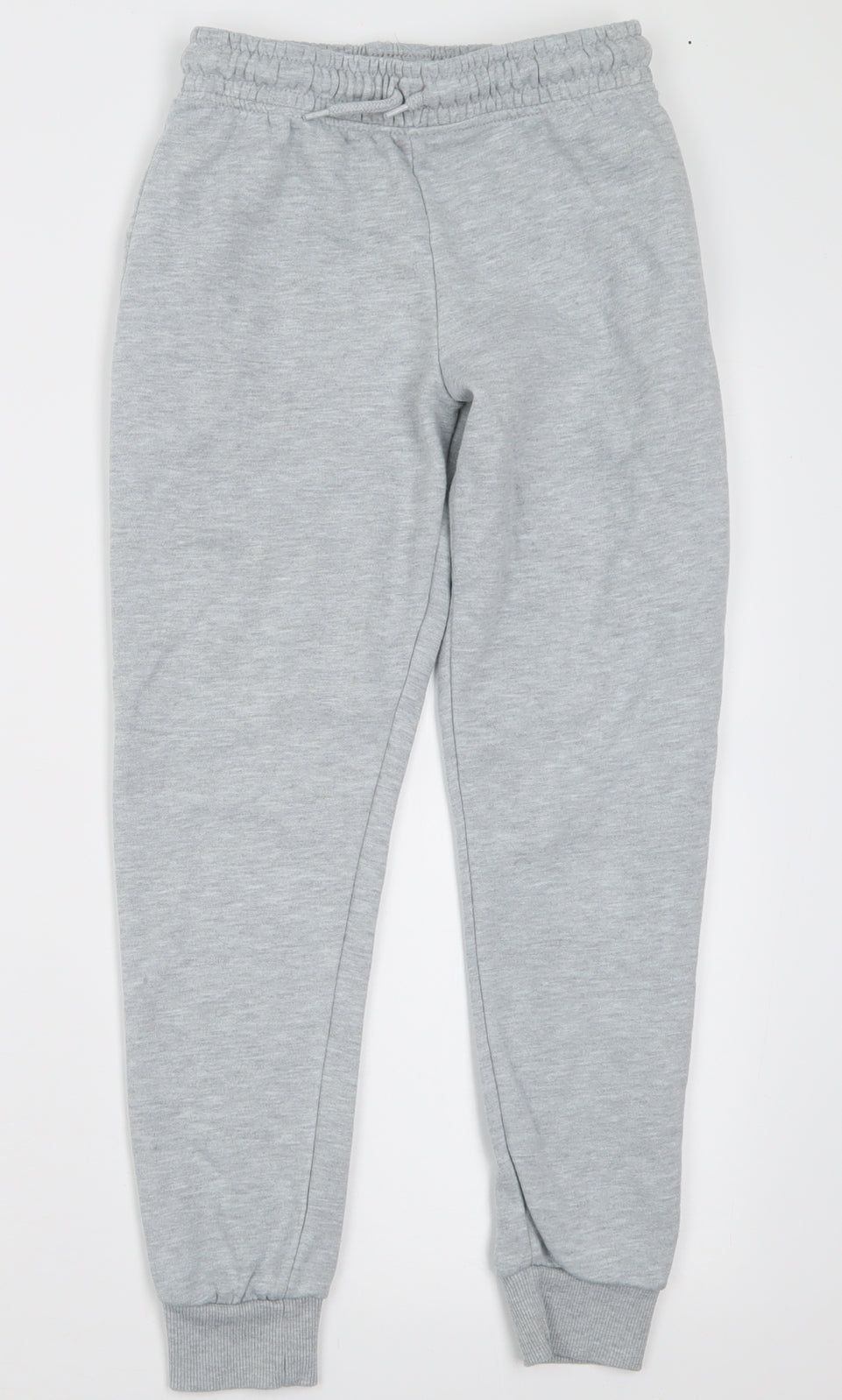 Dunnes Stores Boys Grey  Cotton Jogger Trousers Size 10 Years  Regular Tie