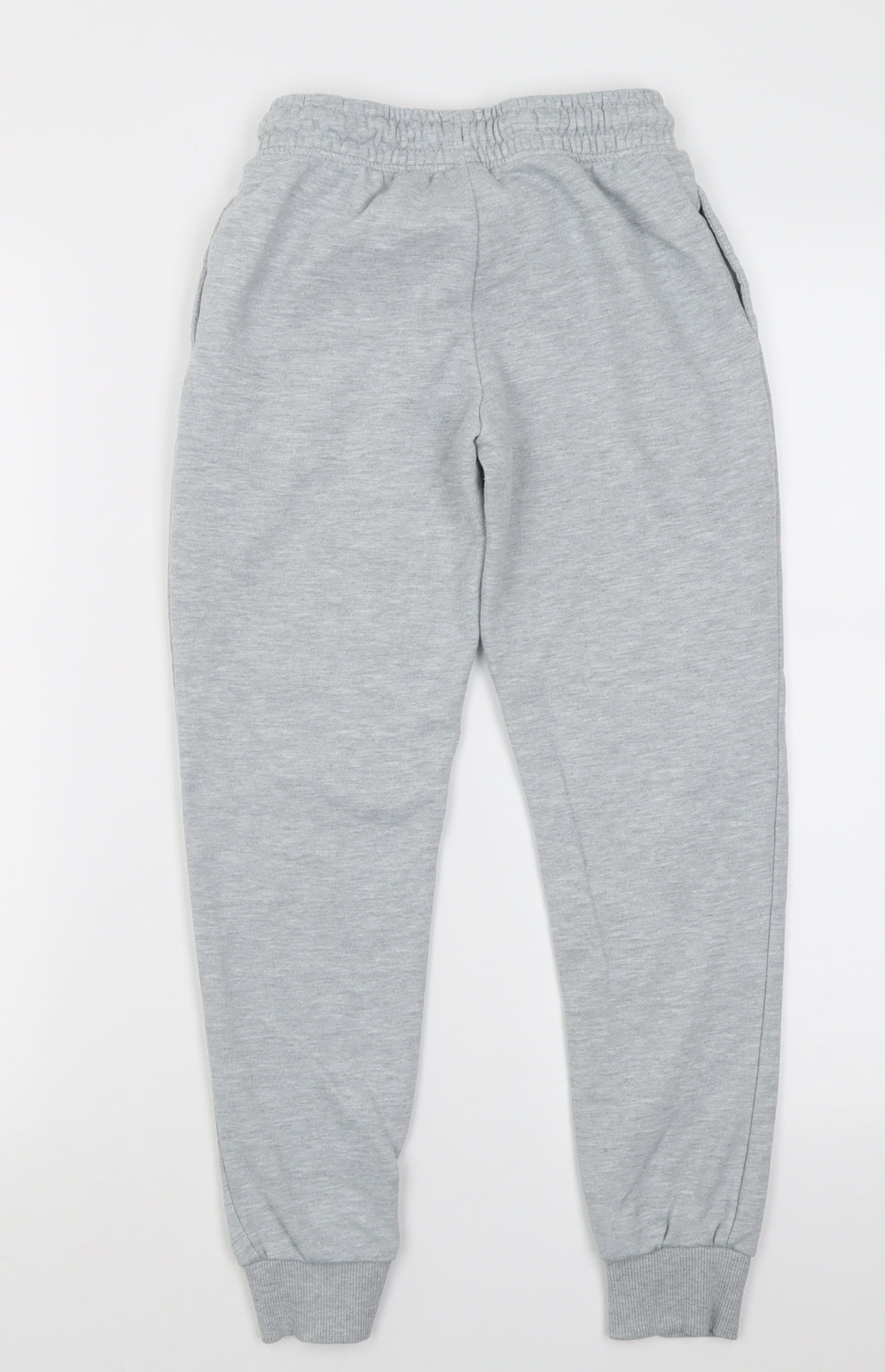 Dunnes Stores Boys Grey  Cotton Jogger Trousers Size 10 Years  Regular Tie