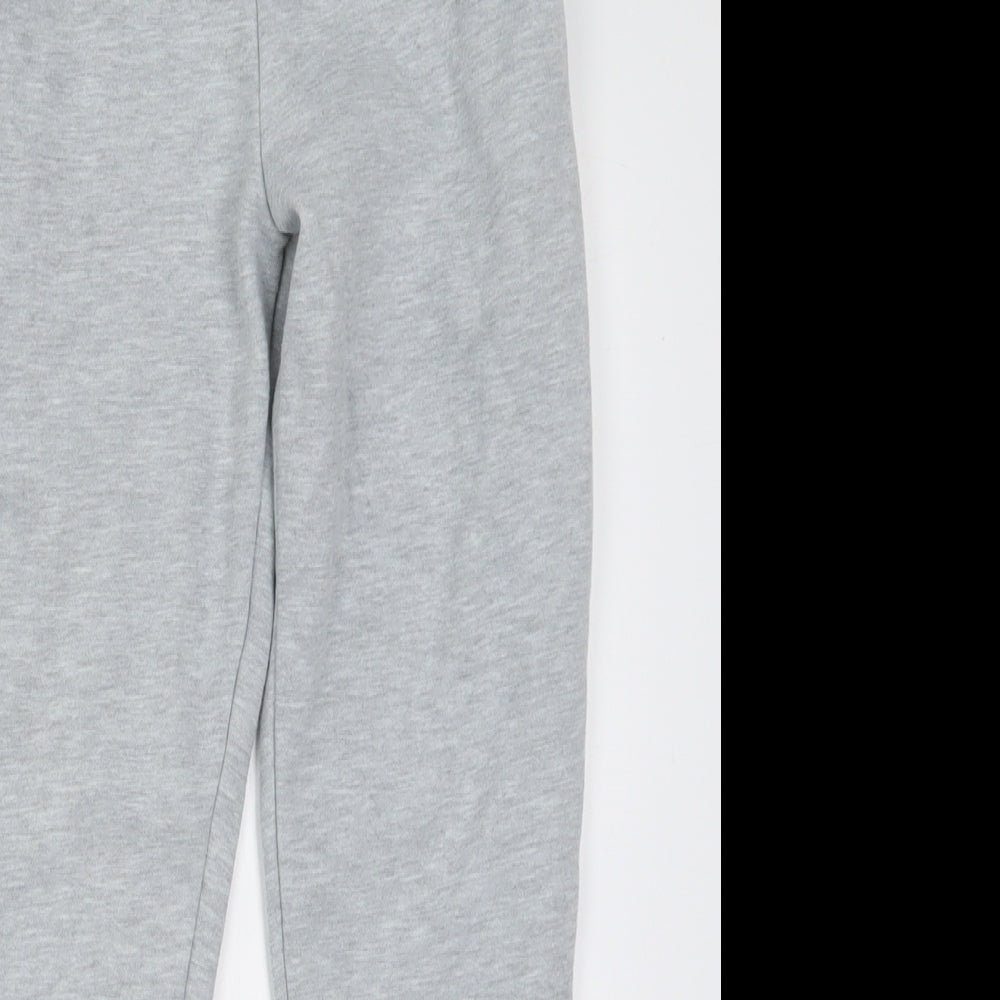 Dunnes Stores Boys Grey  Cotton Jogger Trousers Size 10 Years  Regular Tie