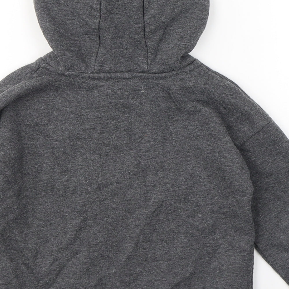 Primark Girls Grey  Cotton Pullover Hoodie Size 3-4 Years
