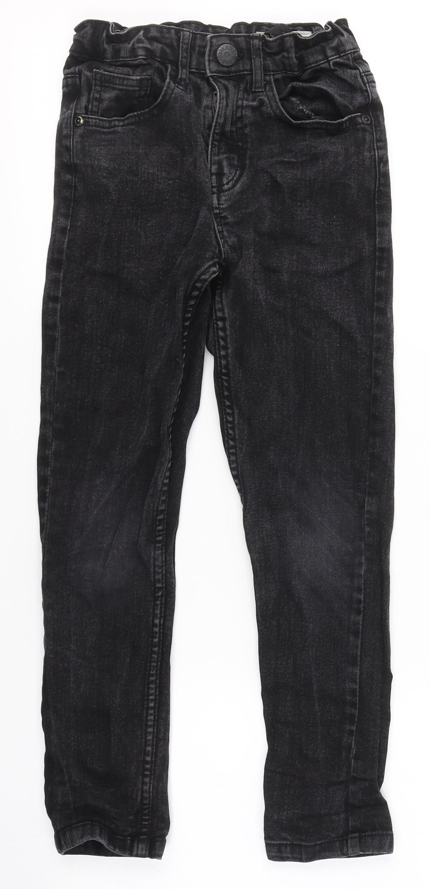365 Denim Boys Black  Cotton Skinny Jeans Size 8-9 Years  Regular