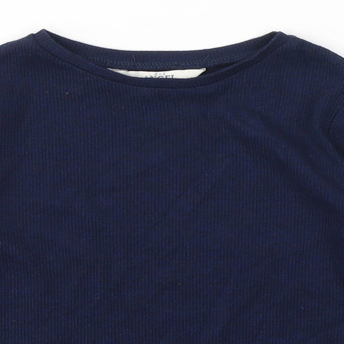 Angel Girls Blue  Polyester Pullover Casual Size 2-3 Years Round Neck