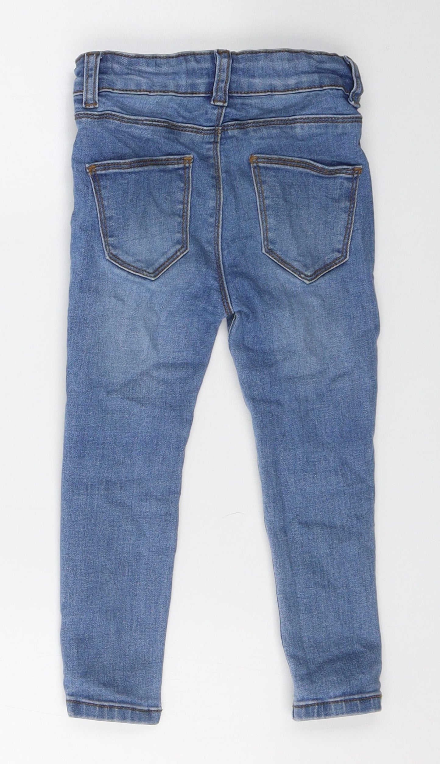 Denim & Co. Boys Blue  Cotton Skinny Jeans Size 2-3 Years  Regular